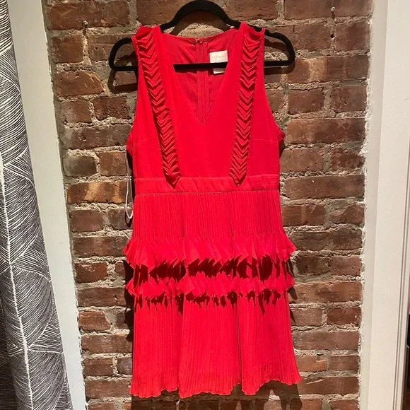 open lace back dress Poppy Dream Maxi Dress Red main image 1
